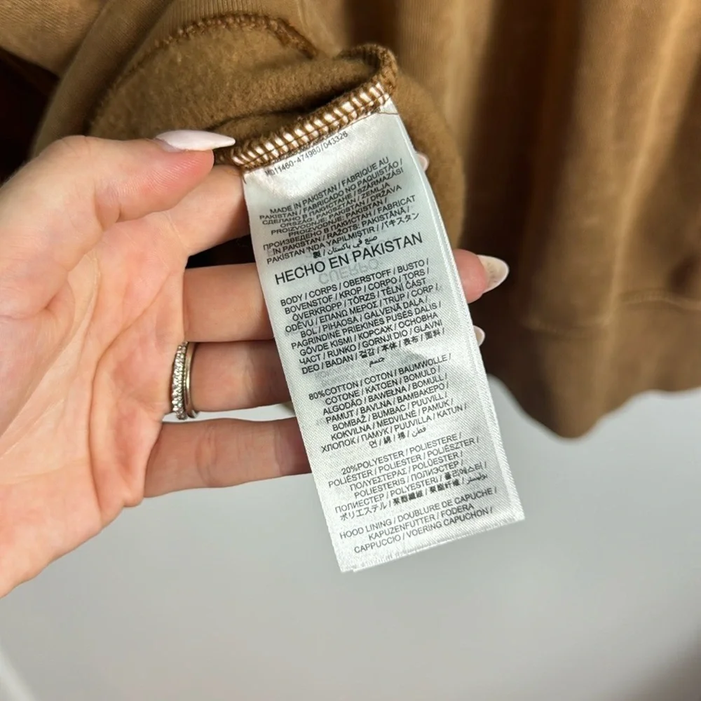 Worn once- NFL Brown Hoodie with Black Logo - Picture 10 of 13